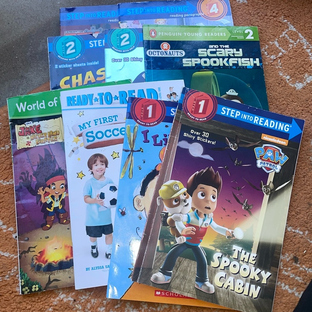 9 Level one- 4  ready to read books